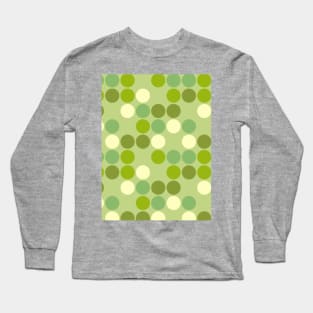 Green Mid Century Modern Print Pattern MOD Long Sleeve T-Shirt